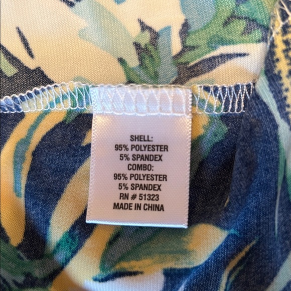 Sam and Jess Blue Floral Blouse with Ruffle Sleeves - Picture 4 of 5